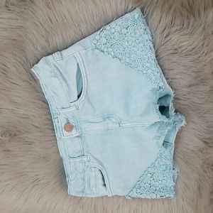 Zara girls jean shorts